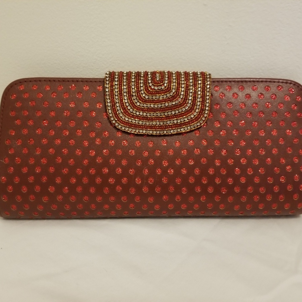 AARONG Red Clutch